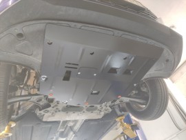 Защита картера двигателя Hyundai Elantra 7 2020+ увеличенная под коробку и радиатор