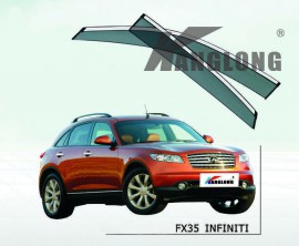 Ветровики окон с хромом Infiniti Fx35 / Fx45 