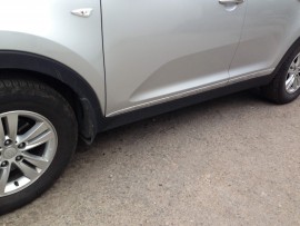 Хром молдинги дверей Kia Sportage 3 комплект
