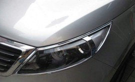 Хром окантовка фар Kia Sportage 3