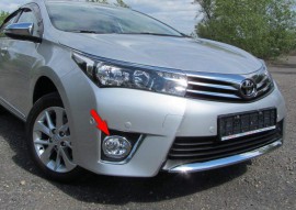 Хром окантовка на туманки Toyota Corolla 11 E170