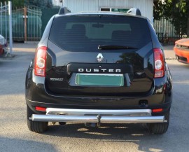 Одинарная дуга заднего бампера для Renault Duster 1 2010-2018 нержавейка