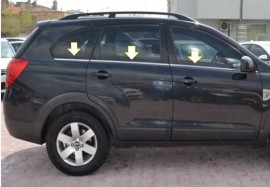Молдинги окон Opel Antara нижник 6шт