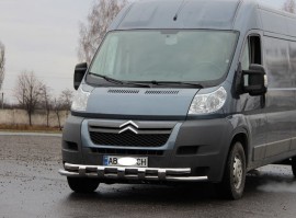 Подвійна дуга переднього бампера Citroen Jumper 2 стиль Shark