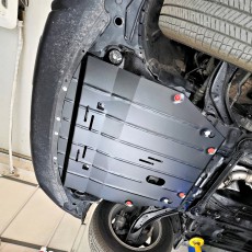 Защита двигателя Mitsubishi Carisma 1995-2006 увеличенная под радиатор и коробку