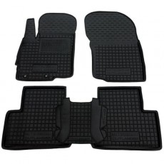 Высокие ковры Mitsubishi Outlander 3 с перемычкой