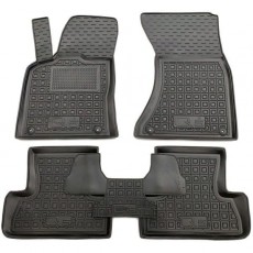 Высокие коврики в Audi Q5 8R с перемычкой