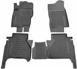 Коврики в салон Nissan Navara D40 с перемычкой