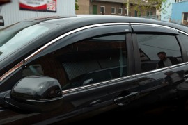 Ветровики окон Honda Cr-V 4 с хром молдингом 12-16