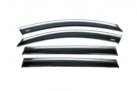 Ветровики Chery Tiggo 8 с хром молдингом 4шт