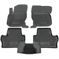 Коврики в салон Volvo V60 1 с перемычкой