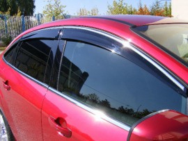 Ветровики окон Honda Civic 8 седан с хром полосой 06-11 4шт