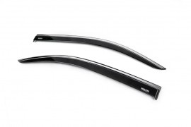 NIKEN Ветровики окон Peugeot Rifter комплект 2шт с хромом