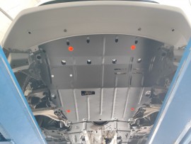 Защита картера Nissan X-Trail T33 увеличенный вариант под радиатор