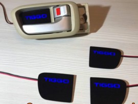 LED подсветка дверных ручек Chery Tiggo 1 с логотипом