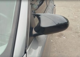 Накладки на зеркала BMW 1 E81 E82 E87 E88 черные