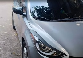 Крышки на зеркала Hyundai Elantra 5 MD черные