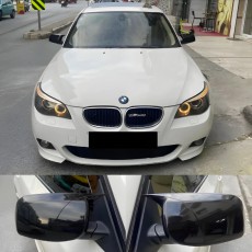 Накладки на зеркала BMW 5 E60 черные