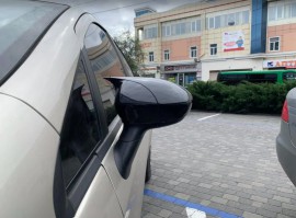 Накладки на зеркала Fiat 500 / 500L черные