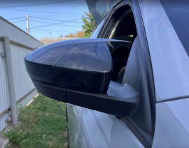 Крышки на зеркала Skoda Octavia A7 черные