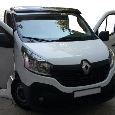 Сонцезахисний козирок Renault Trafic 3 чорний на рамі