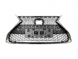 Решітка радіатора Lexus ES 7 2018+ F-Sport Chrome без отвору під камеру