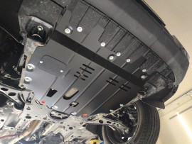 Защита двигателя Honda CR-V 6 с 2022 года увеличенная под кпп и радиатор