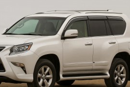 Ветровики на окна Lexus GX460 с хромом 09-21 6шт
