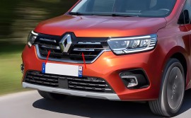 Хром полосы на решетку радиатора Renault Kangoo 3 комплект 4шт сталь
