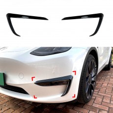 Накладки вокруг противотуманок Tesla Model Y 20-24 ABS пластик 2шт