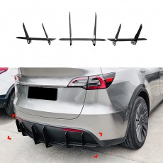 Накладки заднего бампера Tesla Model Y 20-24 ABS пластик