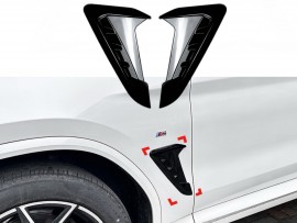 Накладки на крылья BMW X3 G01 18-24 комплект 2шт ABS глянец