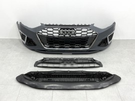 Передний бампер S-Line для Audi A4 B9 рестайл Chrome с 2020 года в сборе