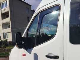 Вставные ветровики для Nissan NV400 комплект 2шт 10-24
