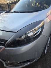 Реснички на фары Renault Scenic 3 рестайл 2013-2016 2шт