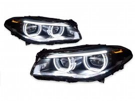 Led фари BMW 5 F10 F11 2010-2013 в дизайні рестайлінгу