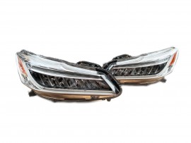 Передние фары Honda Accord 9 рестайл USA 2015-2017 2шт с блоками
