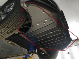 Защита переднего двигателя Kia EV6 BEV 2021-2024 и радиатора сталь 2мм