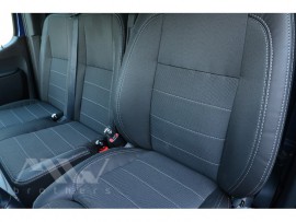 Чехлы для Mercedes Sprinter 907 1+2  кожзам + ткань серия Premium
