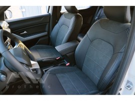Чохли салону Renault Duster 3 Leather Style арпатек + алькантара