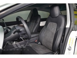 Чехлы для Tesla Model 3 2017+ серия Leather Style арпатек + алькантара