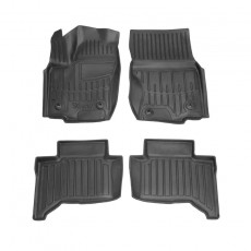 Резиновые коврики Toyota Prado J250 2023+ борт 30мм черные
