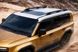 Рейлинги на крышу Toyota Prado J250 2023+ комплект 2шт черные