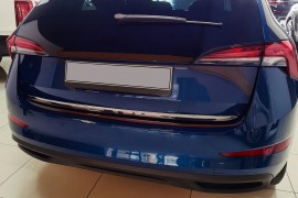 Хром накладка на кромку багажника Skoda Scala 2018+ нержавейка