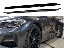 Леза під пороги BMW 3 G20 / G21 комплект 2шт чорні 2018+