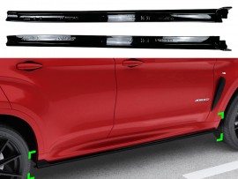 Леза під пороги M-Performance BMW X6 F16 2015-ABS пластик чорні 2шт