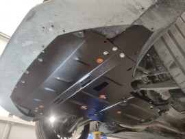 Защита моторного отсека Audi A5 8T 2007-2016 увеличенная форма сталь 2мм