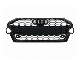 NIKEN Решетка Audi A4 B9 2020-2024 дизайн RS4 черная