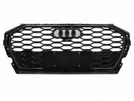 S-Line Решітка радіатора Audi Q5 FY рестайл 2020-2024 чорна 80G853651 Y9B