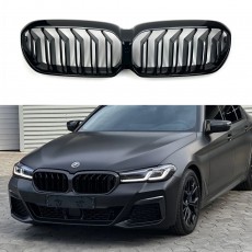 Решетка BMW 5 G30 / G31 ноздри 2020+ стиль M5 F90 черная